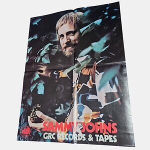 Sammy Johns‎ Vintage 1970s Promo Poster 19x25 GRC Records Country Rock Advert